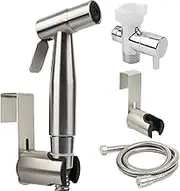 Toilet Spray Gun Handheld Bidet Sprayer,for Water Pressure Jet Spray Muslim Shower for Feminine Washstainless Steel Muslim Shower Toilet Bidet Cloth Diaper Sprayer Set 3-Year Quality Assurance
