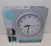 Wall Clock Safe Hide Valuables Stash Jewelry Cash Key Security