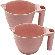 2Pcs Hair Dye Mixing Bowls Portable Tint Bowls for Salon Use for Hair Coloring Durable and Stylish Design Color