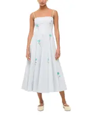 Staud Wylie Dandelion Sky Poplin Dress
