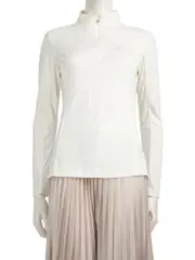 White Zip Up Logo Top