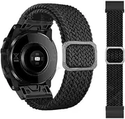 [ISOUDE] HOT22 26mm Quickfit Watch Strap For Garmin Fenix 7 7X 6 6X Pro 5X 5 Plus 3HR 935 945 S60 MK1 Braided Solo Loop Nylon Wristband