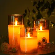 Flameless Led Candles Flickering, Acrylic Effect for Festival Wedding Home Decor