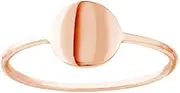 [JewelryWeb] 14k Rose Gold Disc Wire Ring Band Style-Ring for Women