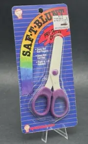 Vintage SAF-T-BLUNT NOS 90s Kids Childrens Safety Jr Scissors Right/Left Handed