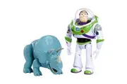 Mattel Toy Story Buzz Lightyear and Trixie 2-Pack Character Figures in True to Movie Scale,Highly Posable with Signature Expressions for Storytelling and Adventure Play