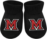 [Creative Knitwear] Miami University Newborn Baby Bootie Sock