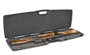 Plano Se Double Rifle Shotgun Gun Case 52 Inches - Black Rugged Look Rigid Ribbed Construction #pl1010586