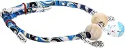 Adjustable Breakaway Cat Collar with Bell and Tassel Soft Rope Necklace for Kittens and Adult Cats Durable Bead Design for Boys and Ensures