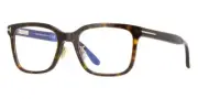 Tom Ford Eyeglasses TF5853 D-B 052 Havana Unisex Square Glasses Frames 55-20-145