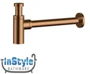 Brand New- Brass Bottle Trap- BRUSHED COPPER