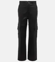 [Stouls] Stouls Axel leather cargo pants AU 16 black