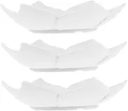 3pcs Soap Dish Holder Soap Case Soap Holder Sink Tray Jabonera Shower Steamer Holder Soap Dish Silicone Shower Counter Shower Steamers Tray Soap Dishes Soap White