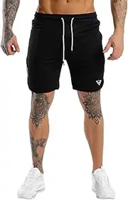 [Wangdo] Men's Workout Shorts 7" Running Shorts Athletic Bike Shorts Gym Shorts for Men with Zipper Pocket
