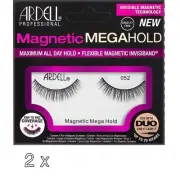 2x Ardell False Eyelashes Magnetic Megahold Black Lashes 052 New Sealed