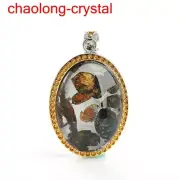 70.55Ct Pallasite Meteorite Pendant Brenham Meteorite Necklace --216