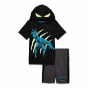Marvel Black Panther Boys Cosplay Hooded Top & Shorts Outfit Set