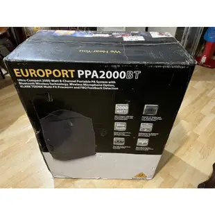 匯音樂器音樂中心)BEHRINGER 套裝混音喇叭EUROPORT PPA2000BT