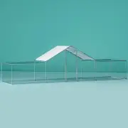 Large Walk In Chicken Coop Cage Rabbit Hutch Hen House Cover 7mx2mx2m Outd X7-AB