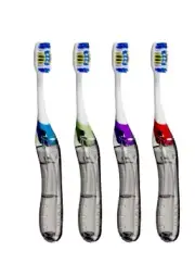 12 Gum Travel Toothbrush With Dome Trim And Snap-Lock Cap, Handle Extension #153