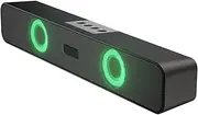 5.1 Sound Bar Speaker, Speaker Home Theater Surround System, Dual 5W Speakers, Stereo Bass Sound, RGB Light, Card Insertion, for Home Entertainment