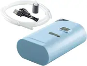 Aquarium Air Pump, USB Bubbler, Water Aerator, Adjustable Flow, Quiet, Energy Efficient, Easy Setup, Compact Build, for Plants, Reptiles, Hydroponics, Pond, Shrimp, 6x3.2x9.5cm