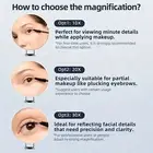 Compact Magnifying Mirror for Bathroom Portable Handheld Makeup Home