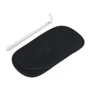4 Pcs Unisex Black Solid Bag Polyester Shockproof Bag Protective Soft Cover Case Soft Pouch with Lock Buttonfor PS Vita PSV ONLENY