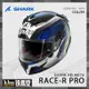 ☆KBN☆鐵馬堂 法國 SHARK Race-R PRO 複合纖維 全罩 頂級 安全帽 彩繪 黑白藍