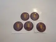 SCORPIO ASTROLOGY ASTROLOGICAL SIGN ROUND 1 INCH DOMED DECALS STICKERS 5X