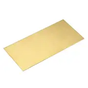 H62 Brass Sheet, 12" x 6" Metal Sheets 0.03" Thick Brass Plates for Industry