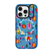 iPhone 16 Pro Impact Ring Stand Case MagSafe Compatible Bugs by Grace Andersson