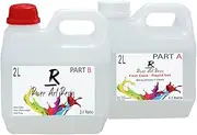 River Art Resin High Performance Epoxy Art Resin, 4L Set, Fast Cure, Non-Toxic, 1:1 Mixing Ratio