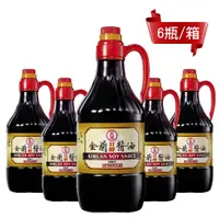 在飛比找PChome24h購物優惠-【金蘭】甘醇醬油1500ml x6入/箱