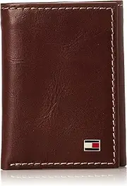 [Tommy Hilfiger] Trifold for Men- Big Skinny Wallet with 100% Genuine Leather Credit Card Pockets and ID