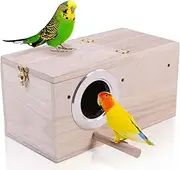 Cozioz Parakeet Nesting House - Budgie Nest Box for Cockatiels, Lovebirds, and Medium to Large-Sized Birds