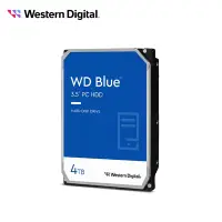 在飛比找Yahoo奇摩購物中心優惠-WD 藍標 4TB 3.5吋SATA硬碟 WD40EZAX