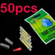 50pcs Glow Lights Fishing Fluorescent Glow Stick Light Lumo Night Jig Rod Squid