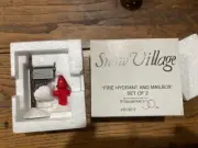 DEPT 56 SNOW VILLAGE Accessory FIRE HYDRANT & MAILBOX NIB