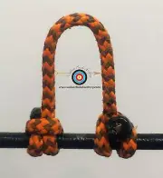 1 Pack- Speckled Sunset Orange/Black Archery Release Bow String D Loop,BCY #24
