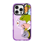 iPhone 16 Pro Impact Ring Stand Case MagSafe Compatible Froggy Friends!