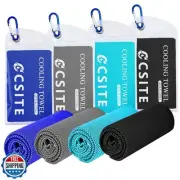 CSITE 4 Pack Cooling Towels (47"x12") for Neck and Face, Ice Towel for Hot We