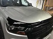 TradiesChoice 4X4 Bonnet Protector for Ford Ranger PX2 Mk2 Mk3 2015-2021 Black Tinted Guard