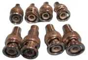8X New Metal Audio Connectors BNC Male To RCA Female High Quality Connector