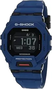 [Casio] G-SHOCK GBD200-2D Mens black Digital Watch with Blue Band