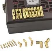 10X Mini Brass Barrel Invisible Concealed Hinge For Small Jewelry Box Wood Case