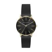 Armani Exchange Three-Hand Black Stainless Steel Mesh Watch AX5548