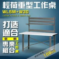 在飛比找樂天市場購物網優惠-【樹德工業強打】WL5M+W30輕荷重型工作桌 工作台 維修