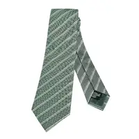 在飛比找momo購物網優惠-【EMPORIO ARMANI】紳士斜條紋真絲領帶(草綠)