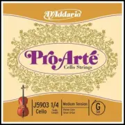 D'Addario Pro-Arte Cello Single G String, 1/4 Scale, Medium Tension J5903